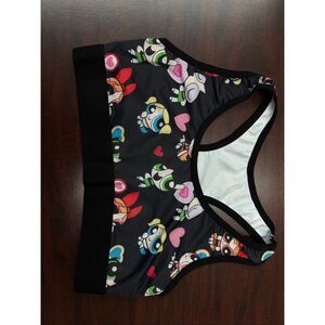 Powerpuff Girls Black Racerback Lounge Bra Size Medium